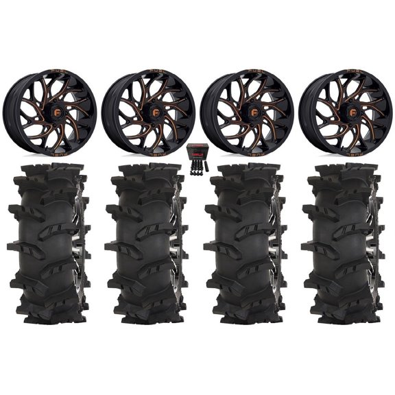 Fuel Runner 24" Wheels Orange 37" Outlaw Max Tires Sportsman RZR Ranger