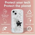 thumbnail image 2 of Clear iPhone 14 Case, Cute Glitter 3D Stars Crystal Heart Clear, Sparkly Cute Phone Cases with Aesthetic Design Shockproof Protective Cover Clear, 2 of 14