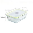 thumbnail image 3 of Freshlock 3 Pack Mixed Size Glass Food Storage Meal Prep Container Set Airtight & Leakproof With Locking Lids For Lunch And Meal Prep Microwave Freezer & Dishwasher Celebrate Va Valentine decorations, 3 of 9