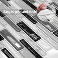 thumbnail image 1 of 10PCS Self Adhesive Backsplash, Grey Marble Design 3D Wall Panels, 1 of 4