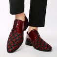 thumbnail image 7 of Men's Lace‑Up Pointed Toe Formal Oxford Dress Shoes, Microfiber Synthetic Upper PU Lining Flat Low Heel Footwear For Business And Evening Dress‑Up Occasions, 7 of 7