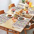 thumbnail image 2 of Pioneer Flower Floral Print Pattern Summer Placemats Table Placemats Set Of 4-Linen Kitchen Washable Placemats Table Mats 12x18 Inch Non-Slip Heat Resistant, 2 of 5