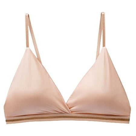 PEASKJP Womens Plus Size Women s Bras Women s Push Up Bra Deep V Plunge Underwire T-Shirt Bra Multiway (Beige L)