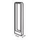 thumbnail image 2 of Luminario Exterior Rectangular Negro Led30 Acrílico Maxxi, 2 of 2