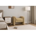 thumbnail image 2 of Meridian Furniture Banc en Velours Camel Stylet, 2 of 7