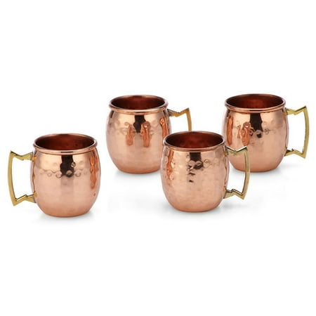 Charlton Home Averill Hammered 2 oz. Copper Moscow Mule Mug (Set of (Best Moscow Mule In Denver)