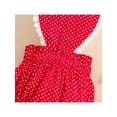 thumbnail image 5 of Gureui Toddler Infant Baby Girls Valentine's Day Clothes Set, Heart Printed Pattern Sleeveless Deep V-neck Romper and Headdress Outfit Set, 5 of 9