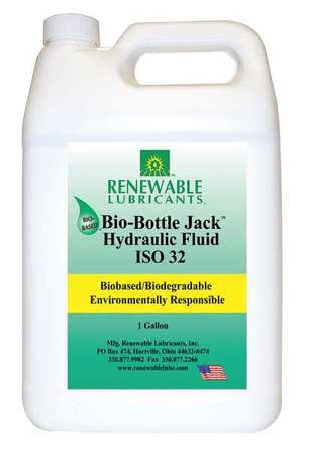 RENEWABLE LUBRICANTS 81633 1 gal BioBottle Jack Hydraulic Fluid jug 32