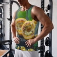thumbnail image 5 of Logiee Fresh Passion Fruit Still Life Print Men's Workout Tank Top,Quick Dry Workout Tank Top,Gym Muscle Tee,Fitness Bodybuilding Sleeveless T Shirt-4X-Large, 5 of 7