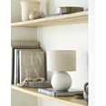 thumbnail image 5 of Livabliss Elio Modern Accent Table Lamp, 10-inch, White with Beige Shade, 5 of 6