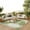 Green, variant on Nourison Suncoast 2' x 6' Grey Tropical Rug