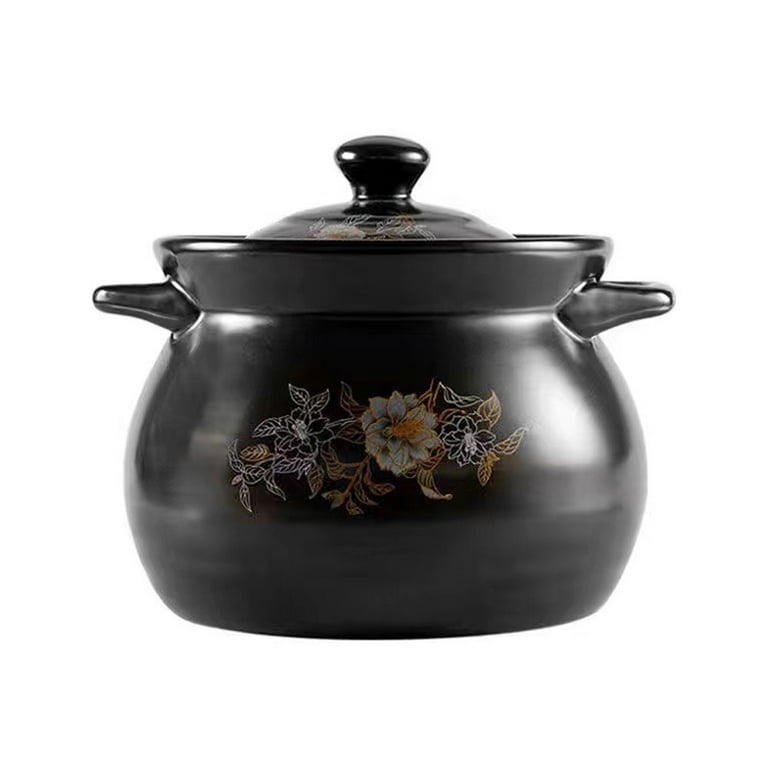 Ceramic Casserole Japanese Black Round 0.5-3L Multiple Size Cooking Pot Pan  Household Kitchen Supplies Saucepan Cookware - AliExpress