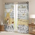thumbnail image 2 of Farmhouse Blackout Curtains 42"Wx84"L, Rustic Windmill Curtains Retro Barn Country Vintage Farm Cow Curtains & Drapes Butterfly Inspirational Quote Window Treatments Western Retro Cabin Lodge Decor, 2 of 5