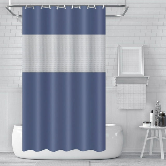 Cortina de ducha Lksixu para baño, 180 x 180 cm, de PEVA, con ventana superior transparente, impermeable, de secado rápido, lavable y con ganchos, decoración moderna para baño, spa y spa.