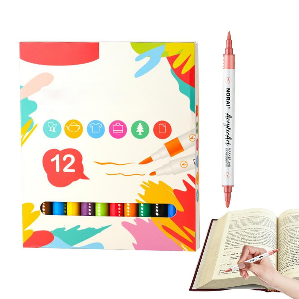 Tohuu Painting Markers Fine Tip Paint Pens Solid Tempera Paint For Kids