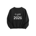 thumbnail image 4 of Class of 2026 Sweatshirt,Cute Long Sleeve Oversized Casual Fashion Graphic Pullover Tops For 𝓴𝓲𝓭𝓼, 120cm, 4 of 5
