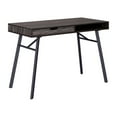 thumbnail image 3 of Auston Modern Gray Engineered Wood Grain Finish Desk with Drawer, 3 of 13