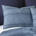 thumbnail image 2 of Levtex Home - Tolteca Quilt Set - King Quilt + Two King Pillow Shams - Tribal Stripe - Navy and Blue - Quilt (106x92in.) and Pillow Shams (36x20in. ) - Cotton Fabric, 2 of 5