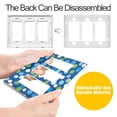 thumbnail image 4 of Yayeee Rocker Switch Wall Plate 3-Gang 6.5"x4.6" Home Decorative Outlet Cover, Blue Dots, 4 of 6