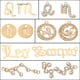 thumbnail image 2 of Colgante de collar de diamantes con imagen gráfica de letras y símbolos de las 12 constelaciones, accesorios de bricolaje, 2 of 5