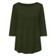 thumbnail image 4 of Plus Tamaño Suelto Ajuste Camisetas para las Mujeres Impresas 3/4 Manga Cuello Redondo Blusa Casual Verano, Más Tamaño de la Túnica de Manga Larga para las Mujeres, 4 of 6