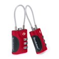 thumbnail image 4 of Brookstone Cable Lock - 2 Pack TSA Approved Luggage Locks with 3-Digit Keyless Combination, 4 of 6
