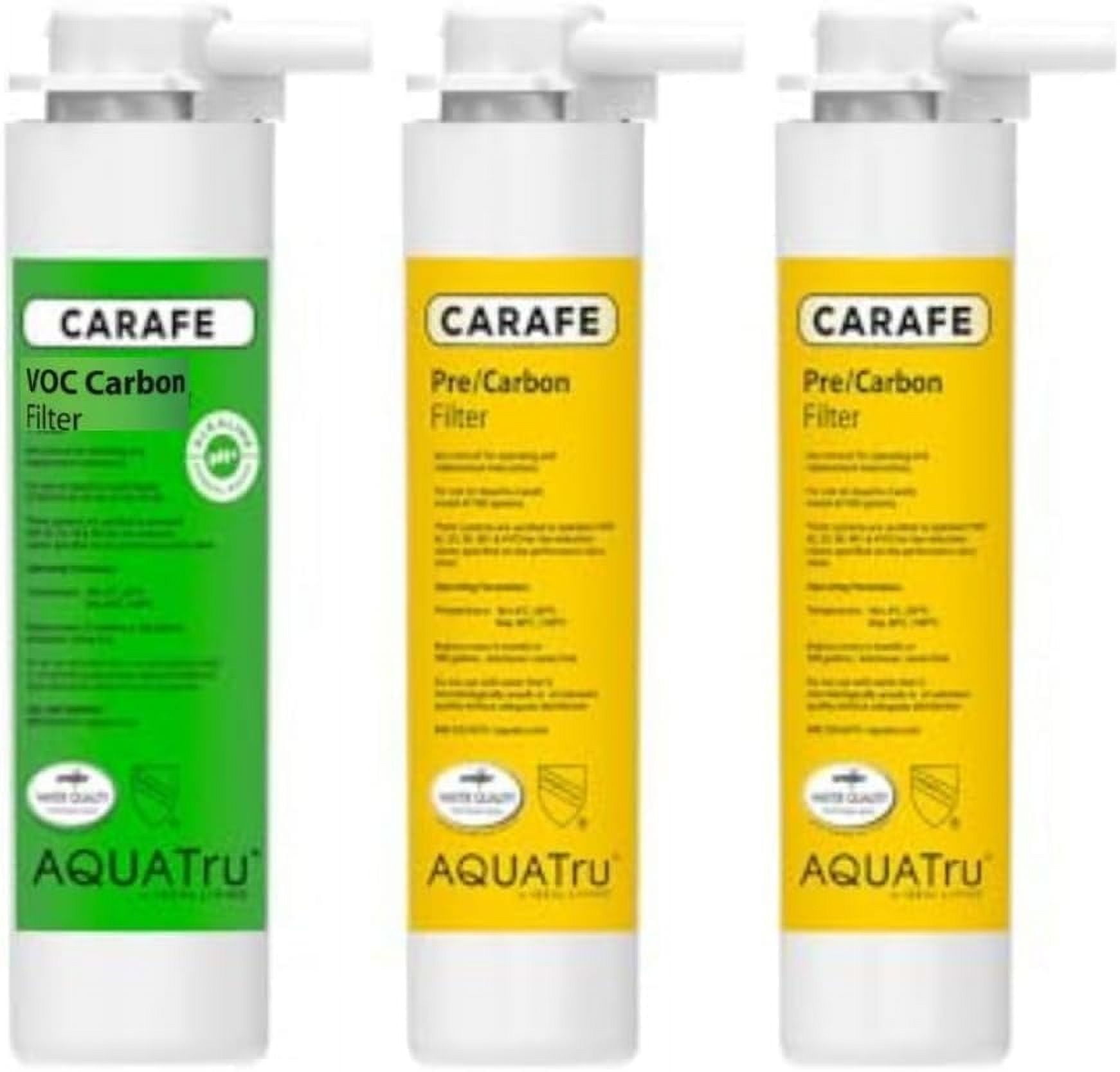 AquaTru 3-Stage Water Filter Replacement Combo Pack, Pre-Filters