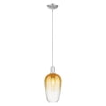 thumbnail image 2 of 716-1S-BB-G484-7AM Innovations Lighting Brookhaven Flute - 1 Light Stem Hung Mini-Pendant-7 Inch Wide and 15.63 Inch Tall-Brushed Brass Finish-Amber, 2 of 6