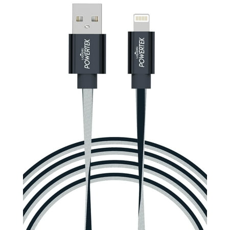 Liquipel Powertek iPad & iPhone Charger Cable, Fast Charging 6ft MFI Certified Lightning to USB Cord, Two Tone