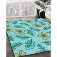 thumbnail image 2 of Ahgly Company Indoor Rectangle Patterned Seafoam Green Area Rugs, 7' x 9', 2 of 6