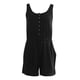 thumbnail image 4 of Monos informales para mujer, camiseta con cuello en V y botones con cordón, camisetas sin mangas con botones holgados a la moda, monos Pompotops  ulkah940792, 4 of 4