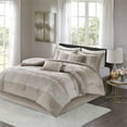 thumbnail image 2 of Madison Park Ava Ensemble de Literie Jacquard Chenille 7 Pcs Taupe Grand, 2 of 13