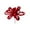 Red, variant on Festive Christmas Fabric Flower Branches for Seasonal Decoration, Lush Artificial Holiday Flowers for Wreaths, Centerpieces, and Mantel Decor