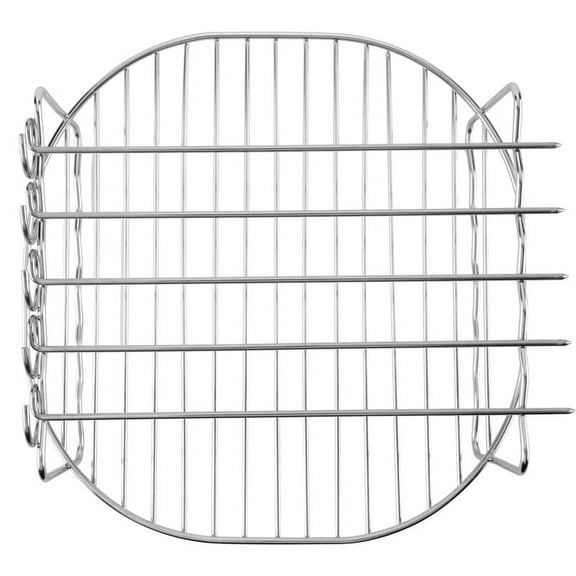 Rack for Airfryers Household Air Fryer Double-Layer Air Fryer Rack Grill Barbecue Supplies Five-Needle Round