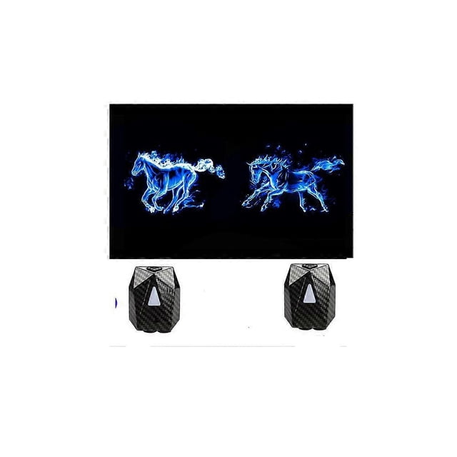 2pcs General Motor Vehicle induction projective lamp Dynamic welcome lamp New Wireless Open Door Decoration Ambient lamp blue