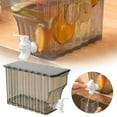 thumbnail image 4 of Glass Pitcher Refrigerator Cold Beverage Dispenser - Space-Saving Plastic Juice Jar with Faucet, Perfect for Iced Tea, Lemonade & Summer Fruit Tea Glass Pitcher with Spout Harlik, 4 of 4