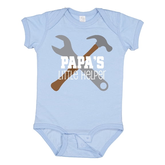 Inktastic Papa Little Helper Boys Baby Bodysuit