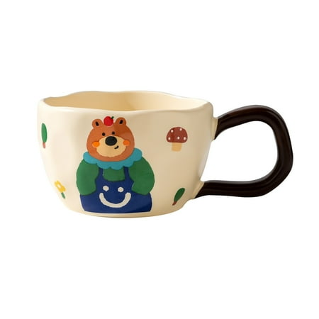 

hcuribad Glass Cute and Cute Cartoon Bear Cup B