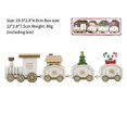 thumbnail image 3 of Decoración navideña de escritorio, tren de madera navideño, adorno festivo de Papá Noel - Decoración de regalo de Navidad para el hogar, 3 of 5