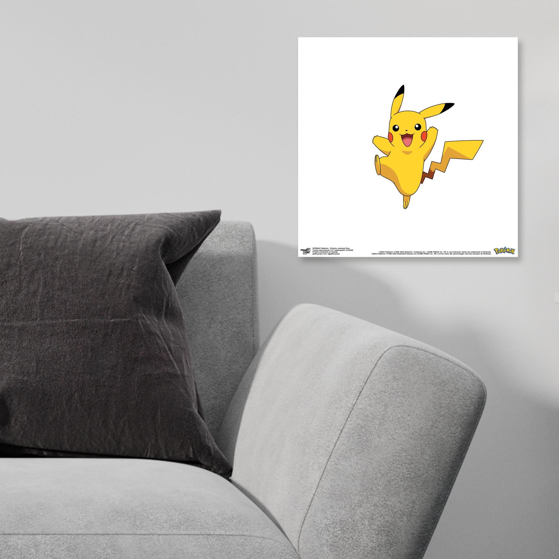 Gallery Pops Pokemon - Pikachu Jumping Pose Wall Art, Black