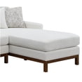 thumbnail image 3 of JERFIT Modern Ivory Chenille 4-Seat Sectional Sofa with Reversible Cushions and 4 Decorative Pillows for Living Room, 3 of 10