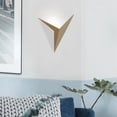 thumbnail image 3 of Luces LED Triangulares Colco Aplique de Pared Interior Luz Fría Dorada, 3 of 8