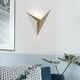 thumbnail image 3 of Luces LED Triangulares Colco Aplique de Pared Interior Luz Fría Dorada, 3 of 8