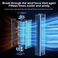 thumbnail image 5 of Ovzne Bladeless Wall Mounted Fan with Silent Operation Evaporative Cooling for Bedroom Dorm, 5 of 6