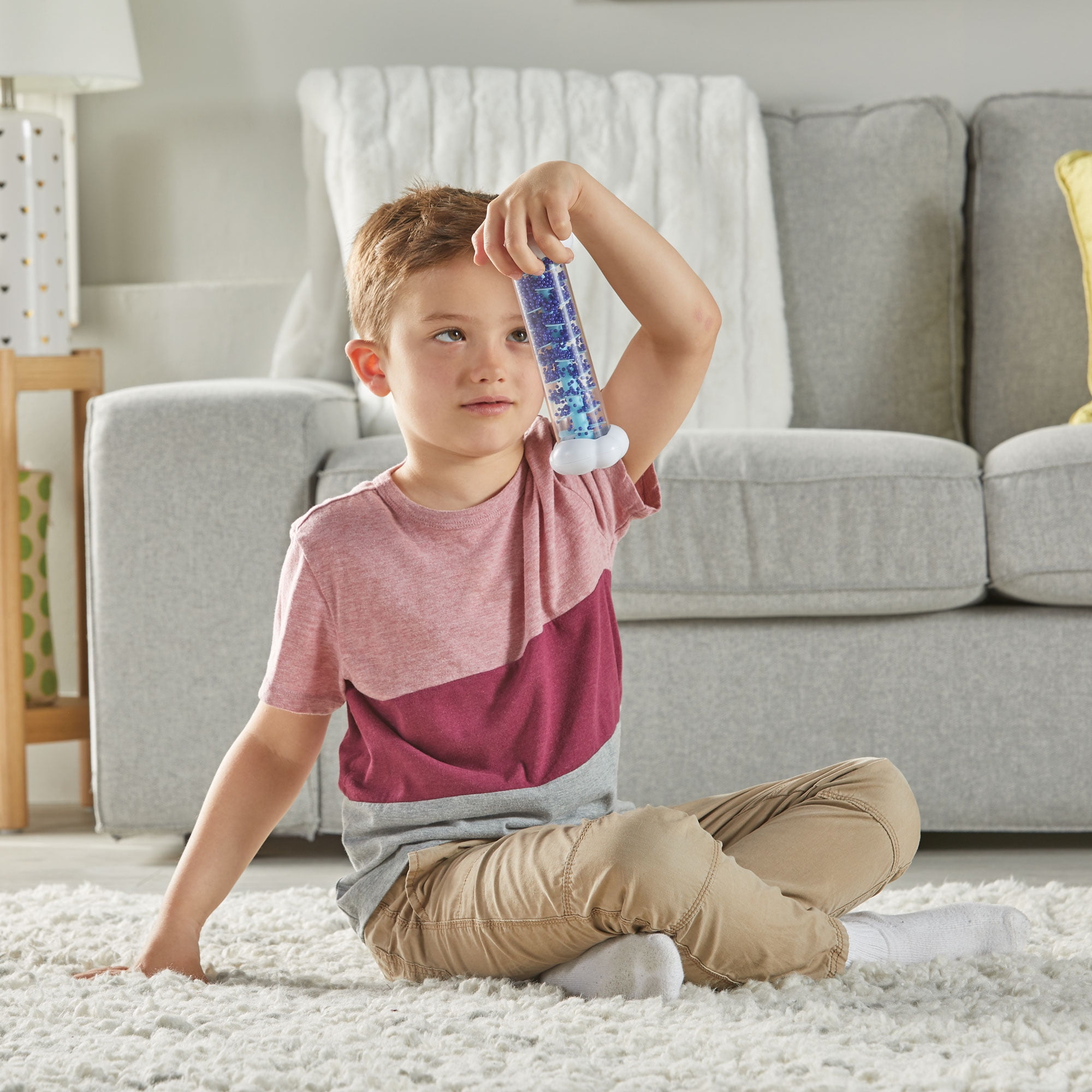 hand2mind Sounds of Rain Sensory Tubes, Calming Corner Items Kids, Fidget Toys for Kids