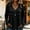 Black, variant on Women Long Sleeve Fringe Tops Western Outfit V Tops Neck Tops Oversized Shirts Going Out Tops Fall Outfits Business Casual Tops Workout Tops Basic Long Sleeve Shirts Casual Top