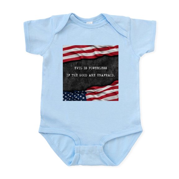 CafePress - Patriotic Quote. Evil Is Powerless If Th Body Suit - Baby Light Bodysuit, Size Newborn - 24 Months