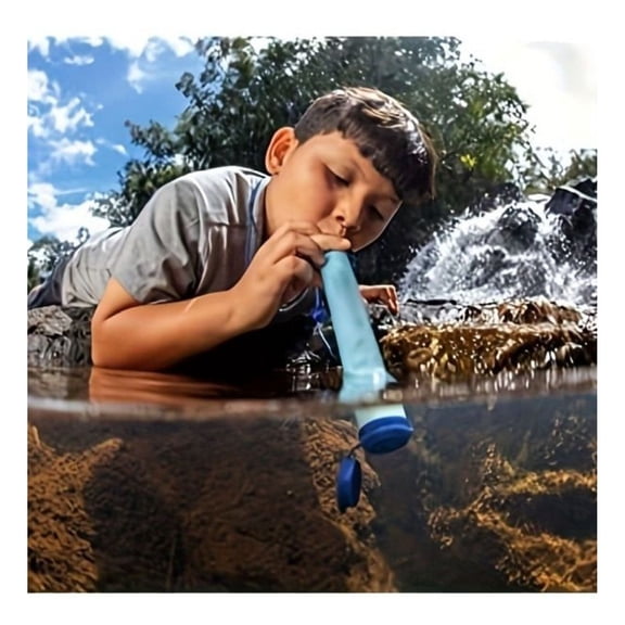 Personal Water Filter for Hiking, RV Camping, Travel, and Emergency Preparedness