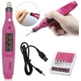 thumbnail image 1 of Electric Nail Burr Manicure Set, 6 In 1 Usb Electric Manicure Set, Polishing Tools Nail Clippers Set For Callus Removal, 1 of 7