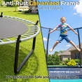 thumbnail image 6 of Mersco 10FT/12FT/14FT/15FT/16FT Kids Trampoline, ASTM Certified Heavy Duty Outdoor Trampoline with Safety Enclosure Net and Ladder for Backyard Family Fun, Pumpkin Trampoline SPACE, 6 of 12